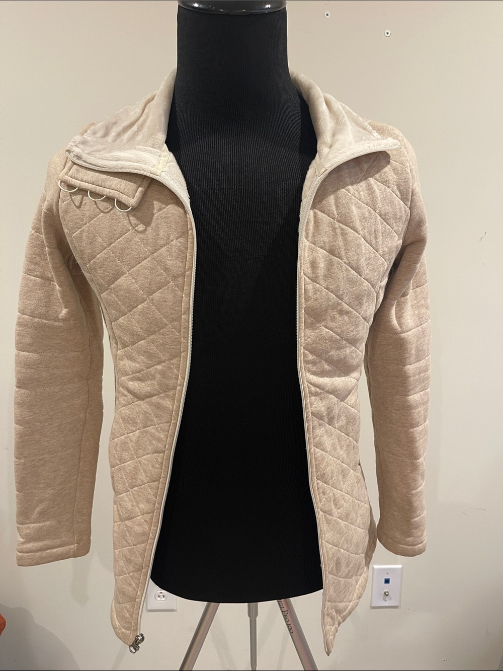 The North Face Quilted Cream-Beige Women's Puffer Jacket